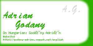 adrian godany business card